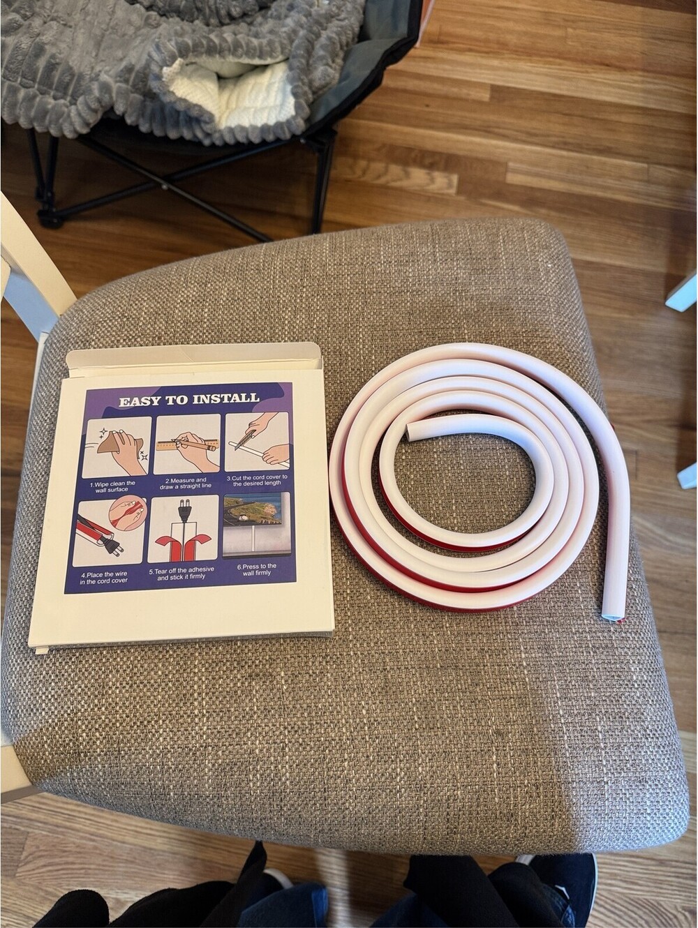 Flexible Silicone Cord Hider Wall Wire Cover Self-Adhesive Cable Raceway